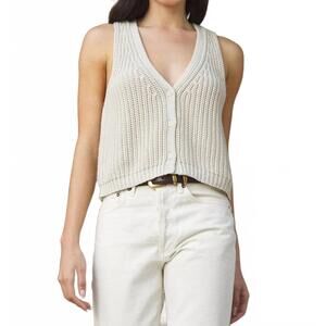 NEW STITCHES & STRIPES warren vest in clay